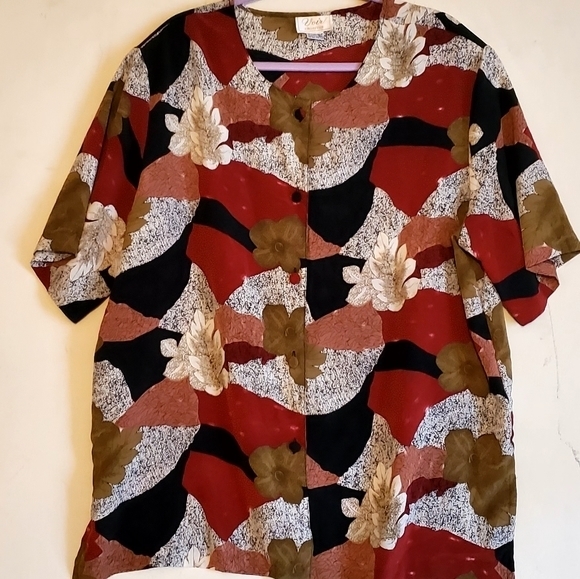 Voir‎ Collection Plus Size 3X Buttonup Shirt Blouse Tops Casual Women Pre-owned - Picture 5 of 11